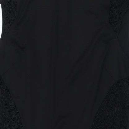 Savida Womens Black  Polyester A-Line  Size 16  Collared Zip