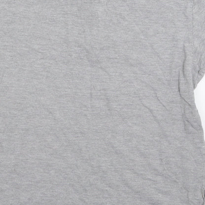 Le shark Mens Grey  Cotton  Polo Size S Collared Button