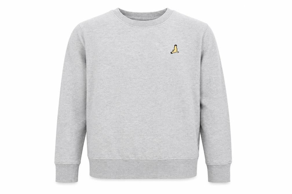 Mens UK Size S Brave Soul Grey Pullover Sweatshirt