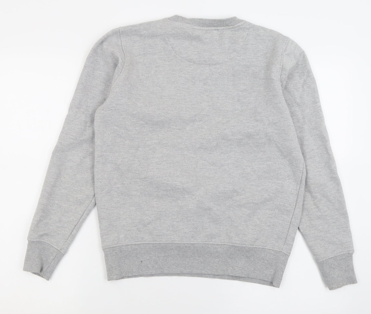 Mens UK Size S Brave Soul Grey Pullover Sweatshirt