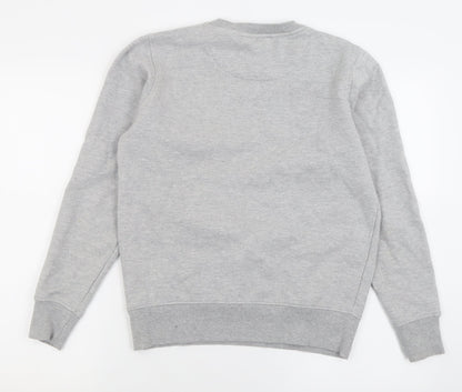 Mens UK Size S Brave Soul Grey Pullover Sweatshirt