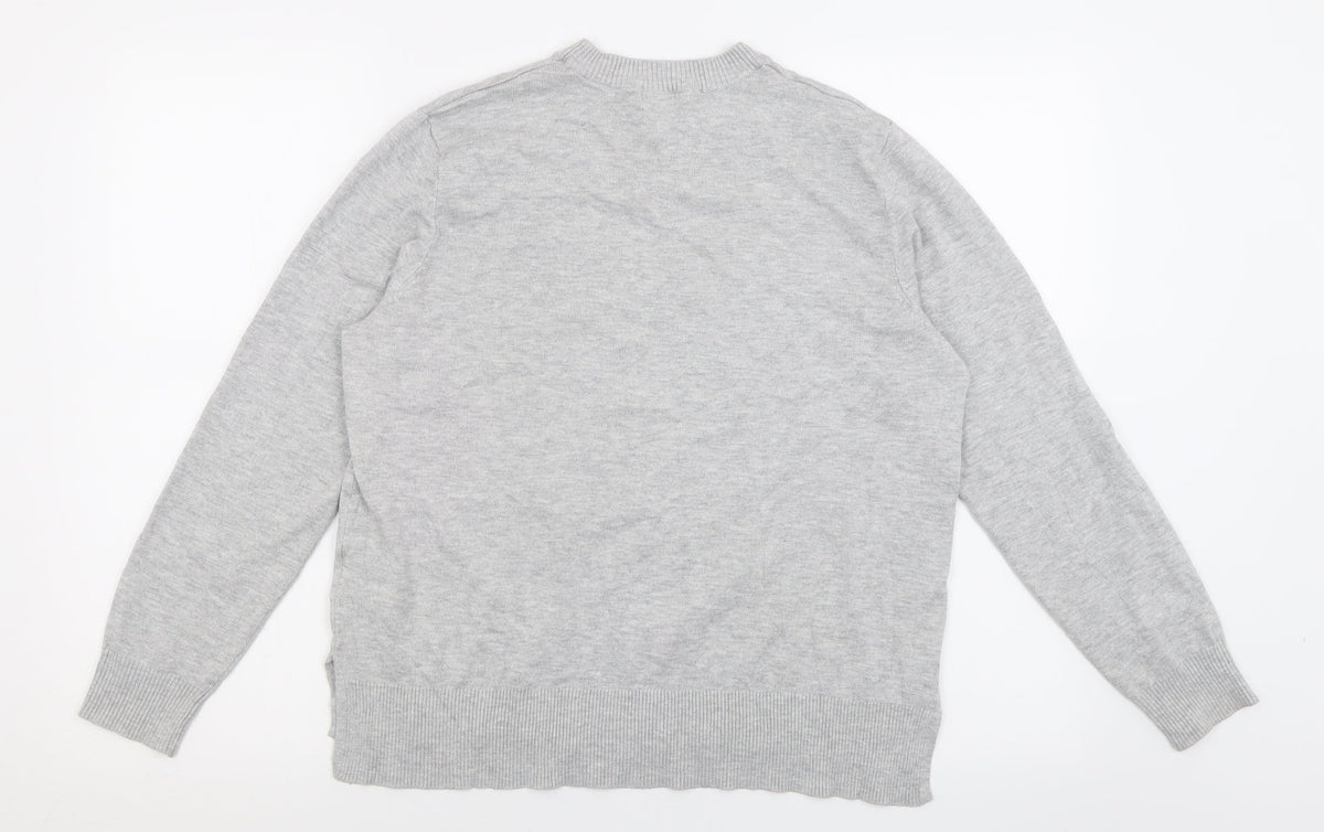 Womens UK Size S H&M Grey Pullover Jumper