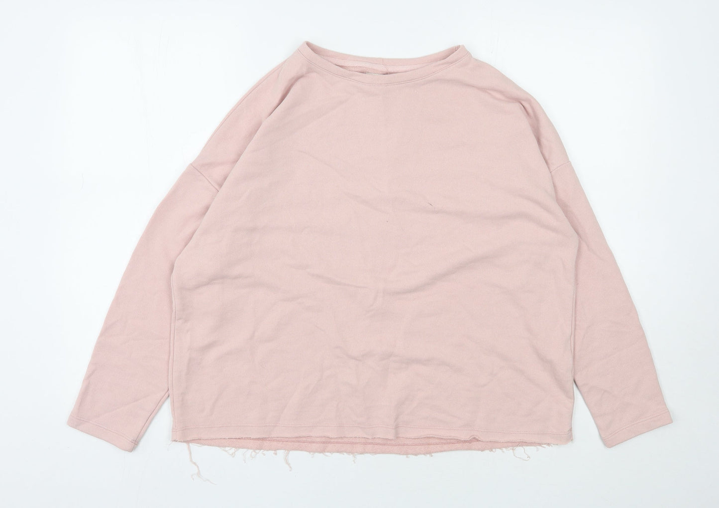 Womens UK Size M Pull&Bear Pink Pullover Sweatshirt
