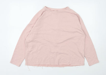 Womens UK Size M Pull&Bear Pink Pullover Sweatshirt