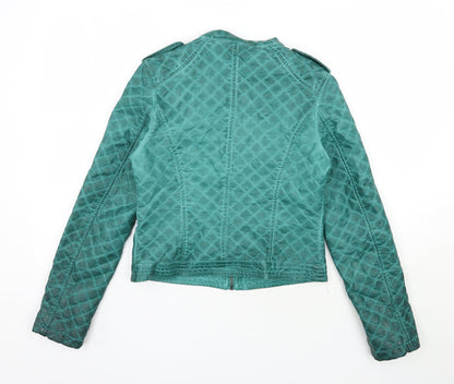 Back view of So Sweet women’s green jacket, size XL, zip