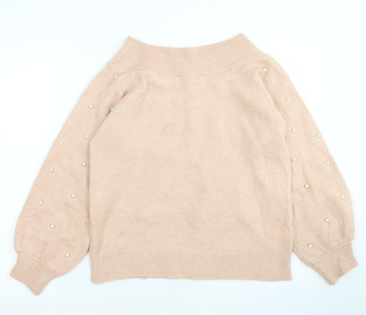 Womens UK Size 10 NEXT Pink Pullover Jumper