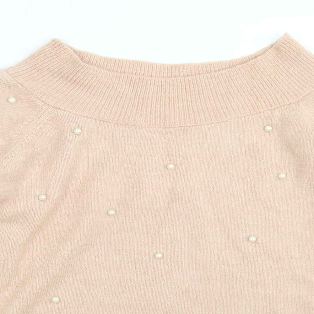 Womens UK Size 10 NEXT Pink Pullover Jumper