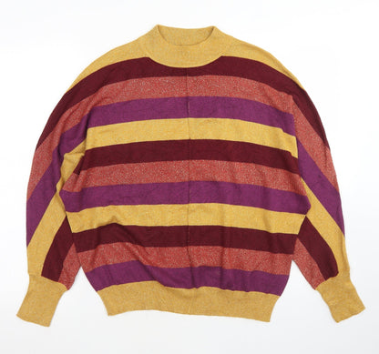 Womens UK Size M Marks and Spencer Multicoloured Pullover Jumper