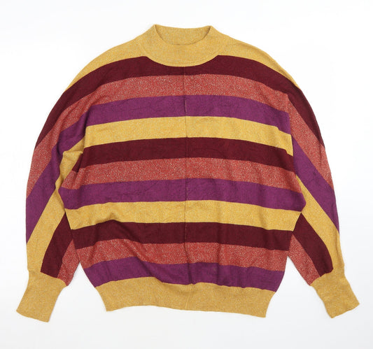 Womens UK Size M Marks and Spencer Multicoloured Pullover Jumper