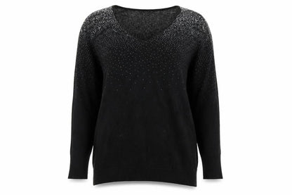 Womens UK Size S Oasis Black Pullover Jumper