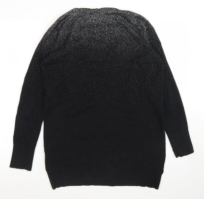 Womens UK Size S Oasis Black Pullover Jumper