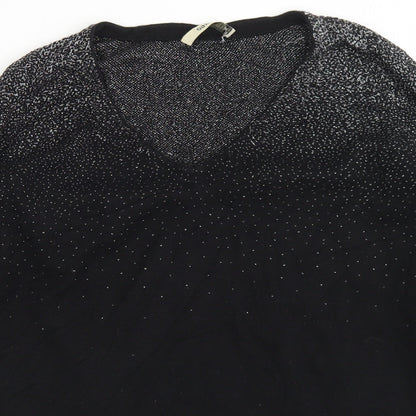 Womens UK Size S Oasis Black Pullover Jumper