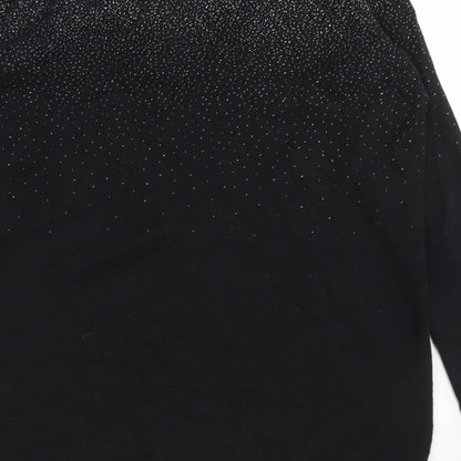 Womens UK Size S Oasis Black Pullover Jumper