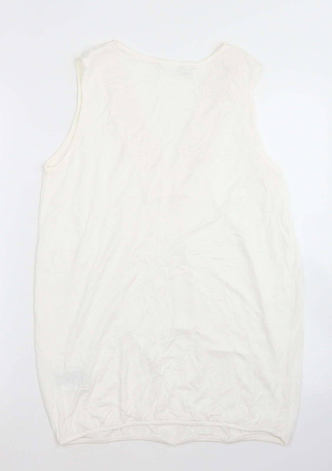 Womens UK Size M Body Flirt White Basic Tank