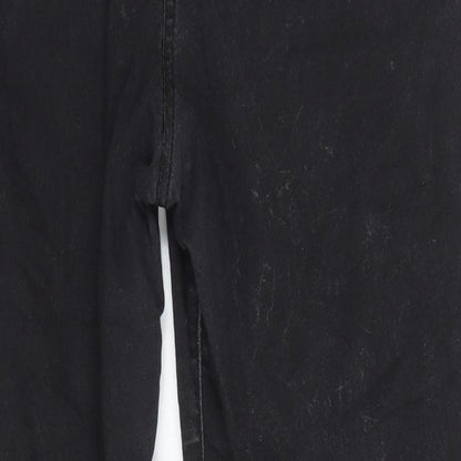 COLLUSION Womens Black  Cotton Skinny Jeans Size 36 in L30 in Regular Button