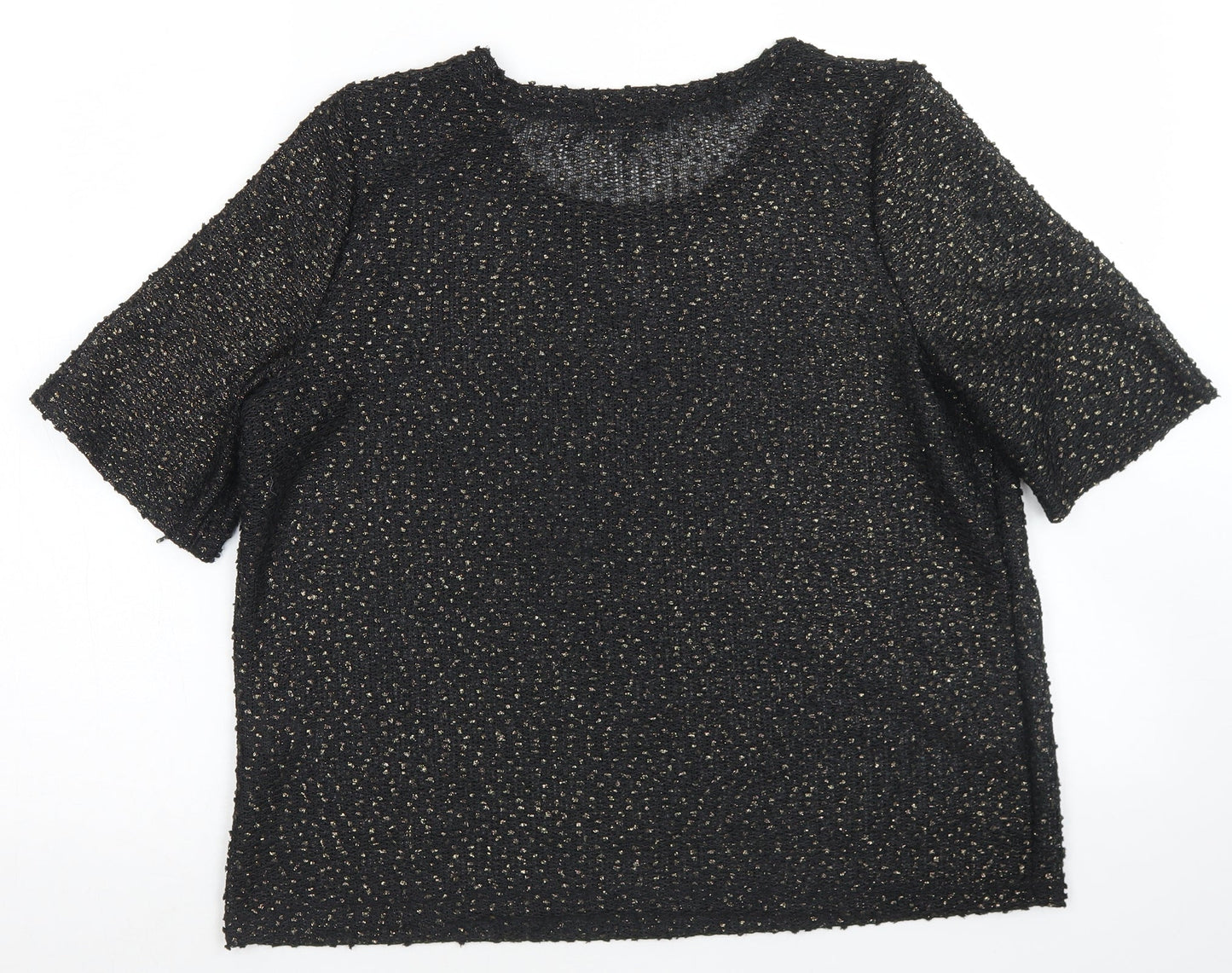 Womens UK Size 14 NEXT Black Basic T-Shirt