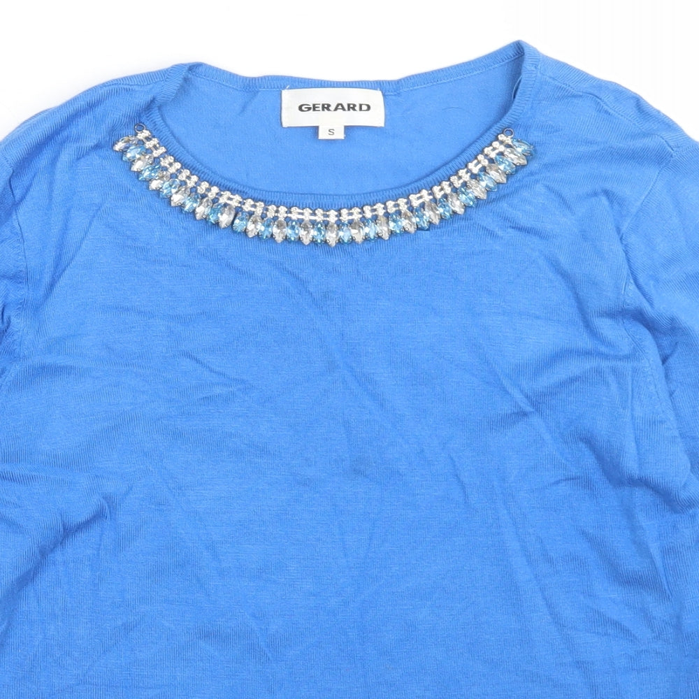 Womens UK Size S Gerard Blue Pullover Jumper