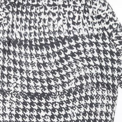 George Womens Black  Polyester Basic T-Shirt Size M Round Neck