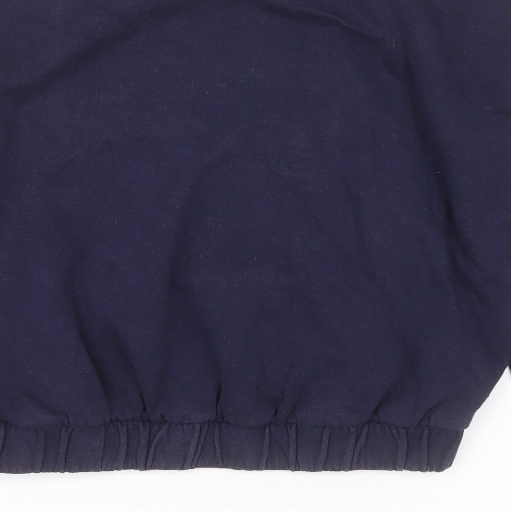 H&M Girls Blue  Cotton Pullover Sweatshirt Size 11-12 Years  Pullover