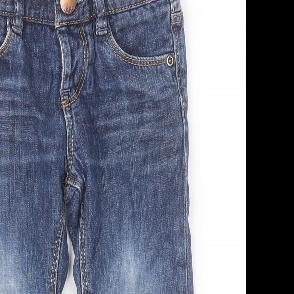 Gap Baby Blue  Cotton Jogger Jeans Size 12-18 Months  Button