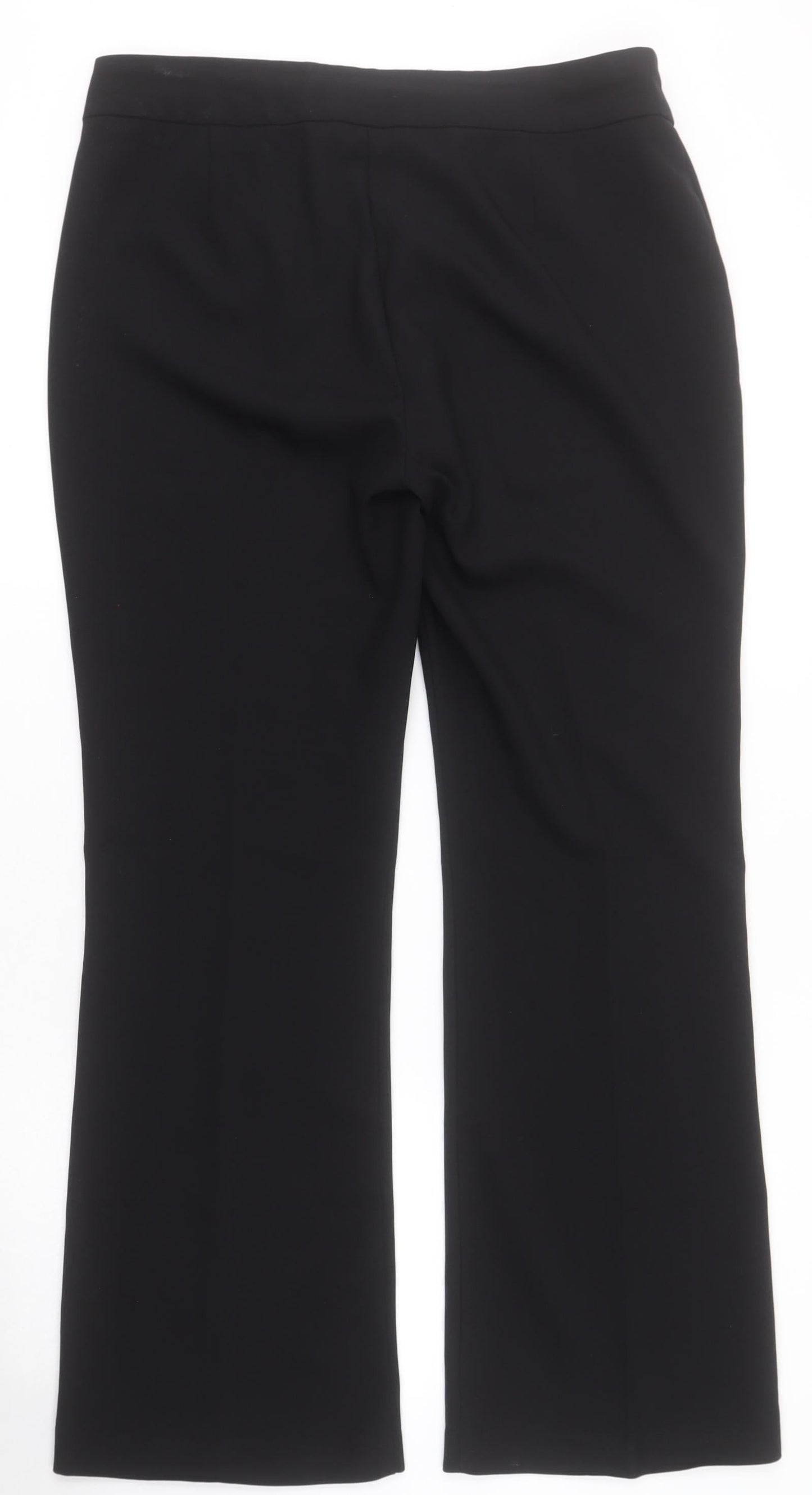 George Womens Black  Polyester Dress Pants Trousers Size 12 L28 in Regular Zip