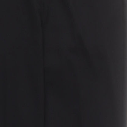 George Womens Black  Polyester Dress Pants Trousers Size 12 L28 in Regular Zip