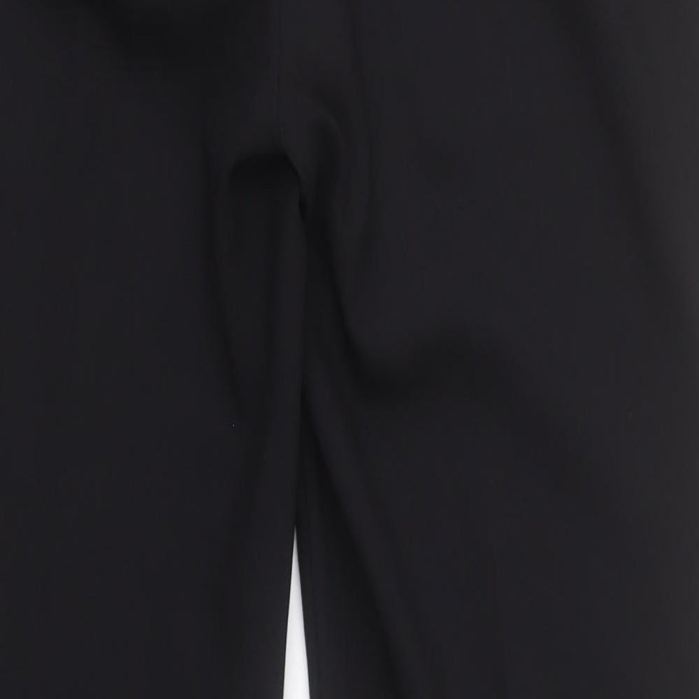George Womens Black  Polyester Dress Pants Trousers Size 12 L28 in Regular Zip