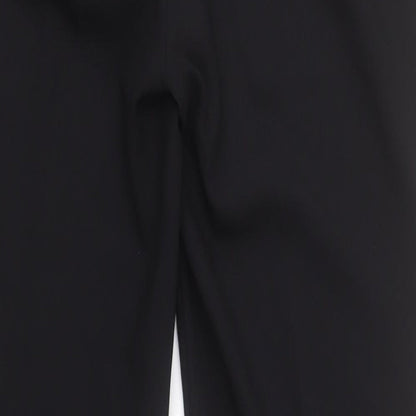 George Womens Black  Polyester Dress Pants Trousers Size 12 L28 in Regular Zip