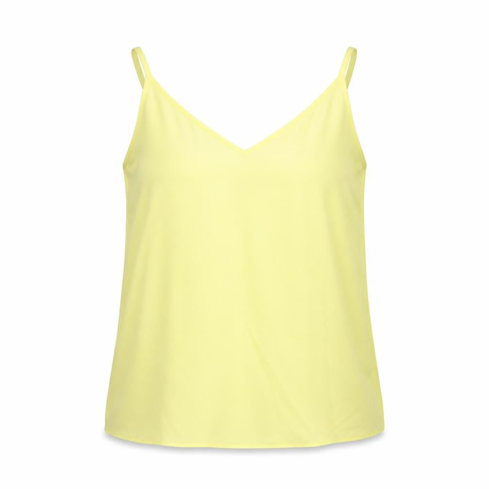 Womens UK Size 14 F&F Yellow Basic Blouse