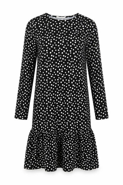 Primark Womens Black Polka Dot Polyester Mermaid  Size 4  Round Neck Pullover