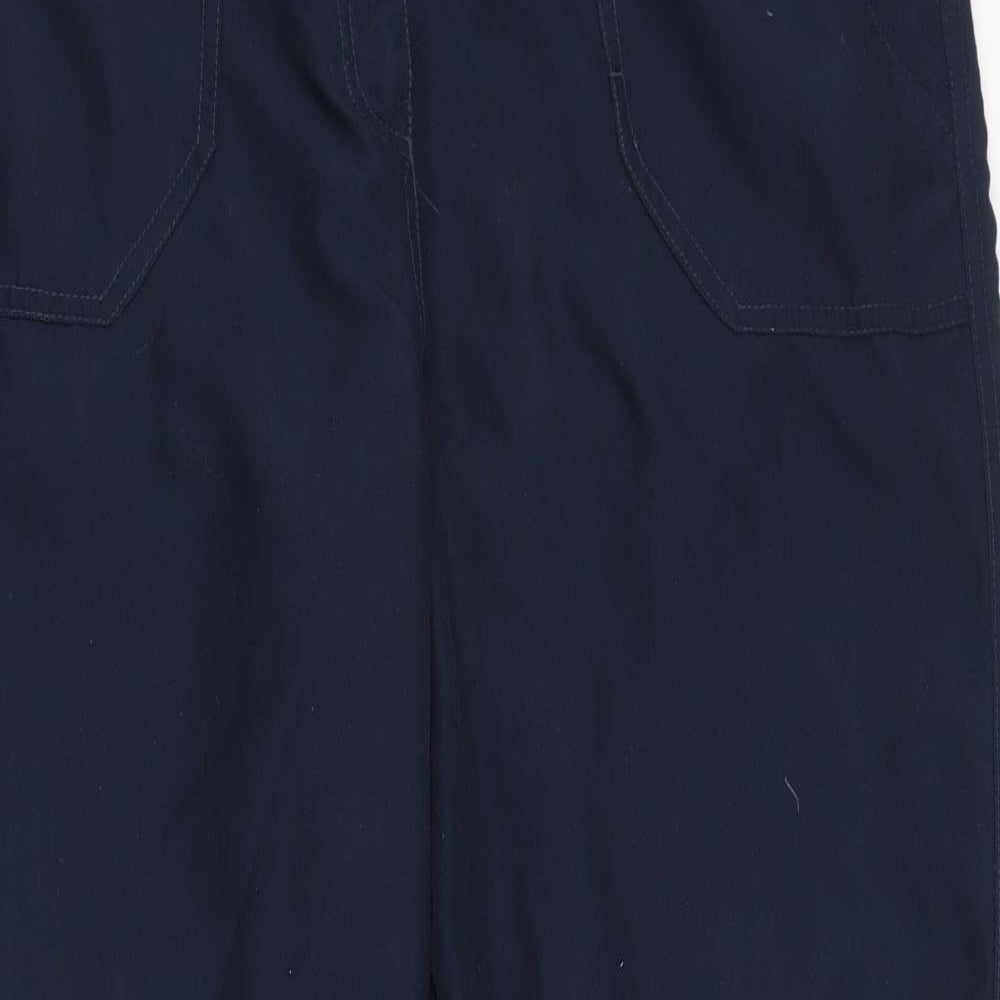 Womens UK Size 16 BHS Regular Fit Carrot Blue Trousers