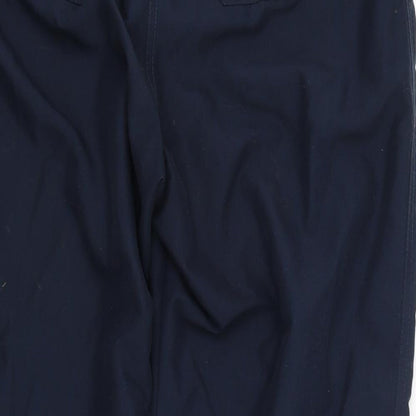Womens UK Size 16 BHS Regular Fit Carrot Blue Trousers