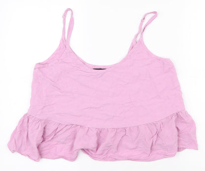 Womens UK Size 10 Topshop Purple Camisole Tank