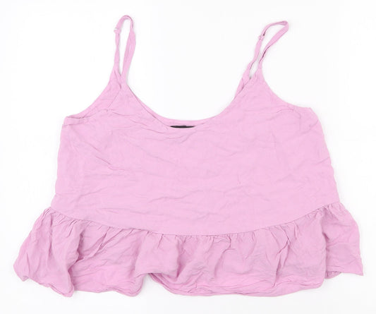 Womens UK Size 10 Topshop Purple Camisole Tank