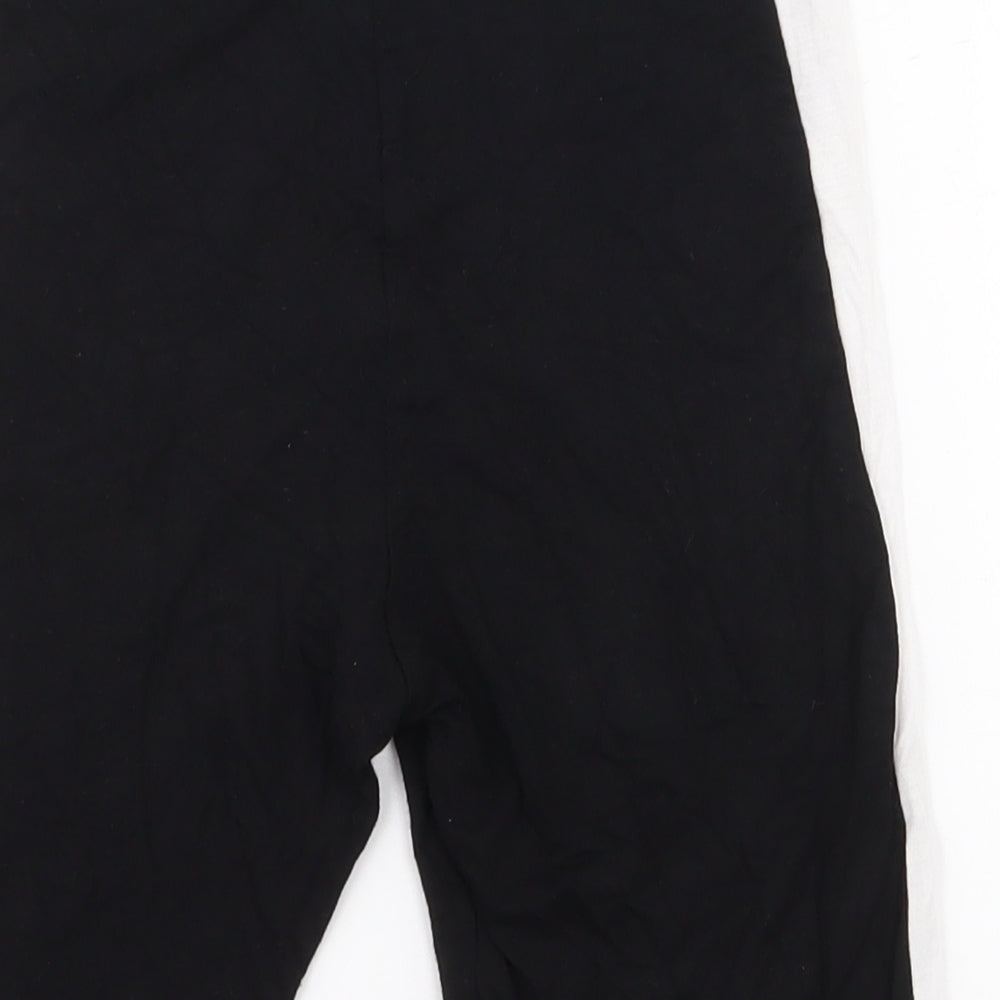 Boohoo Womens Black  Viscose Compression Shorts Size 6 L7.5 in Regular Pull On