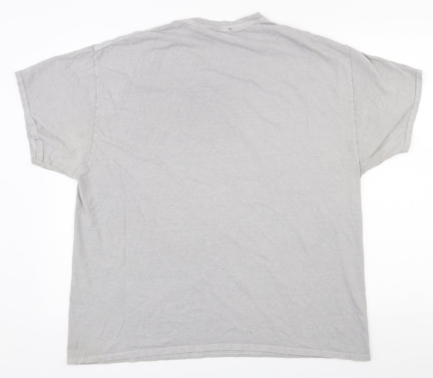 New Look  Mens Grey Houndstooth Polyester  T-Shirt Size M Round Neck