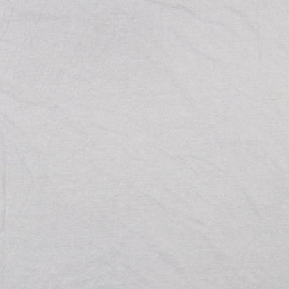 New Look  Mens Grey Houndstooth Polyester  T-Shirt Size M Round Neck