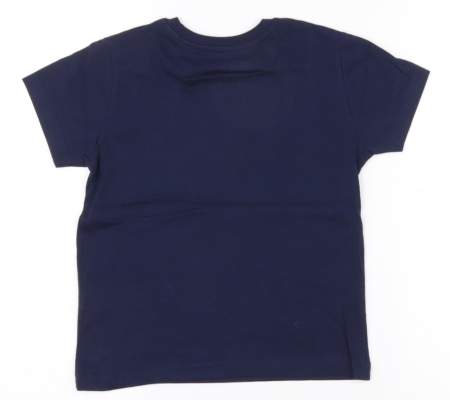 Primark Boys Blue  100% Cotton Pullover Polo Size 5-6 Years Crew Neck Pullover