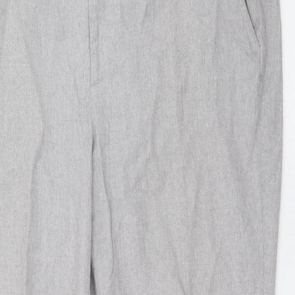 Dana Buchman Womens Grey  Wool Trousers  Size 14 L27 in Regular Zip