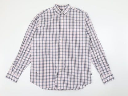 Mens UK Size M Nautica Pink  Button-Up Long Sleeve Casual Shirt