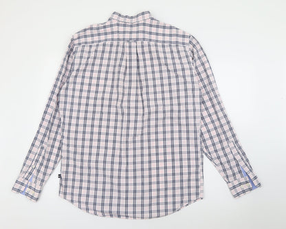 Mens UK Size M Nautica Pink  Button-Up Long Sleeve Casual Shirt