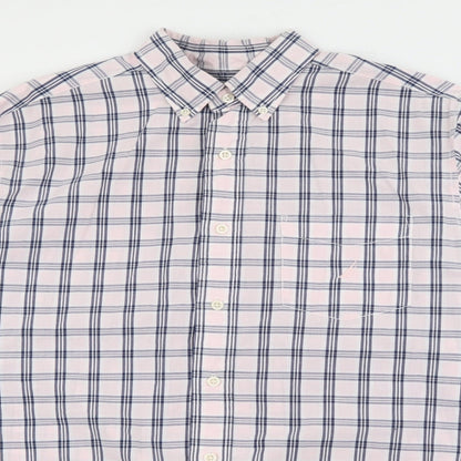 Mens UK Size M Nautica Pink  Button-Up Long Sleeve Casual Shirt