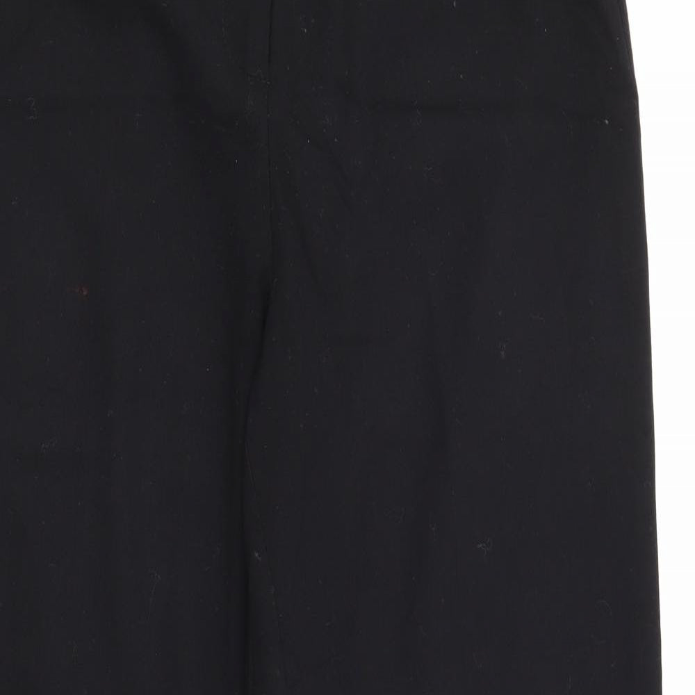 Darmart Womens Black  Polyester Trousers  Size 14 L26 in Regular Button