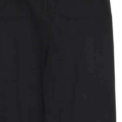 Darmart Womens Black  Polyester Trousers  Size 14 L26 in Regular Button