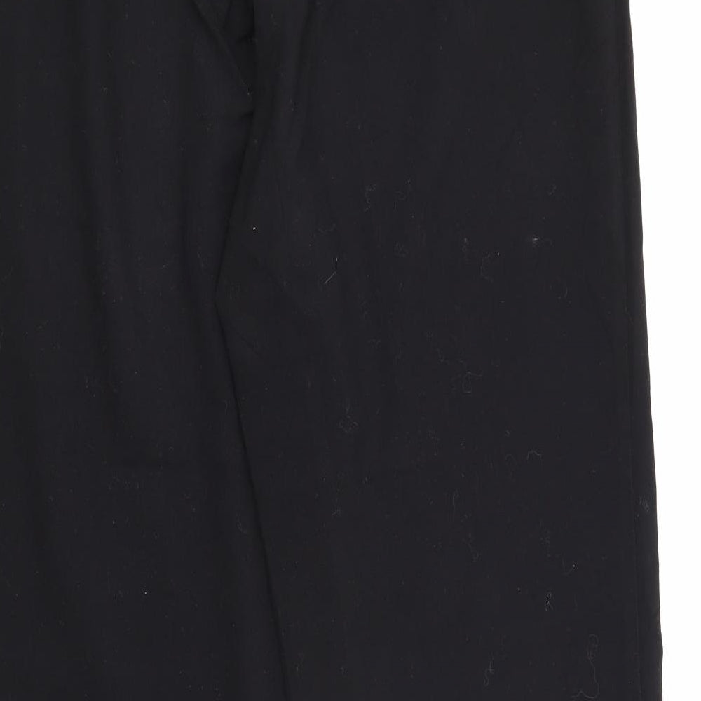 Darmart Womens Black  Polyester Trousers  Size 14 L26 in Regular Button