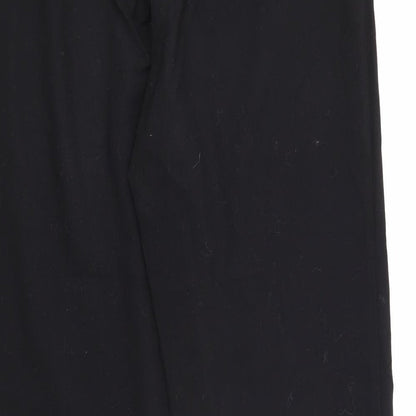 Darmart Womens Black  Polyester Trousers  Size 14 L26 in Regular Button