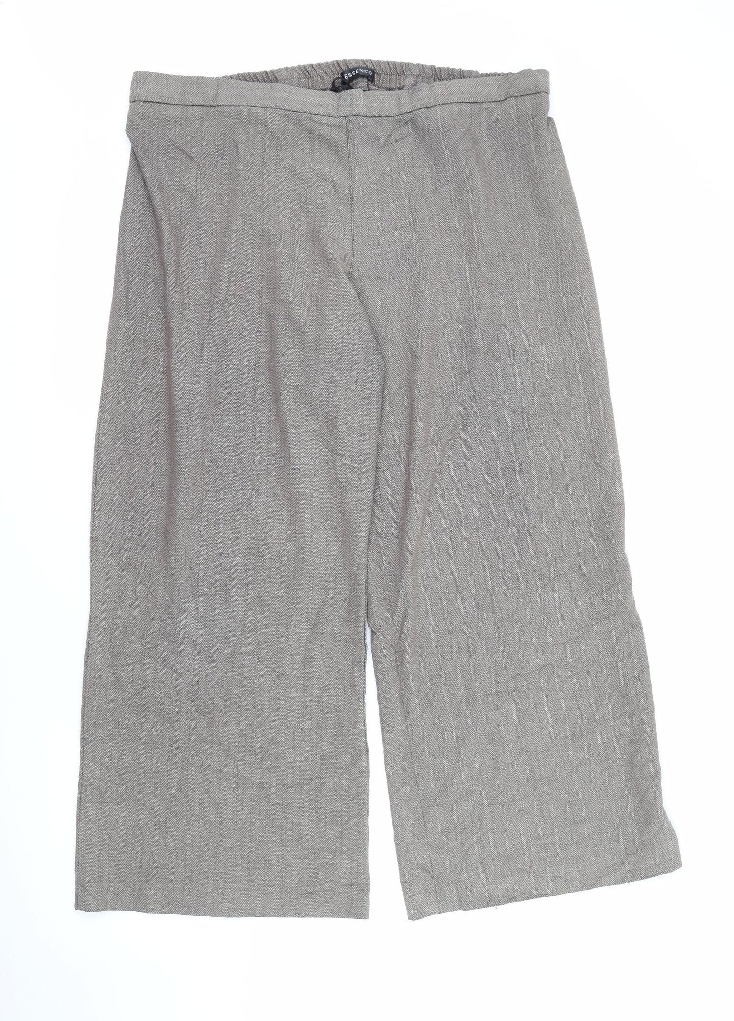 Evans Womens Brown  Polyester Trousers  Size 20 L27 in Regular