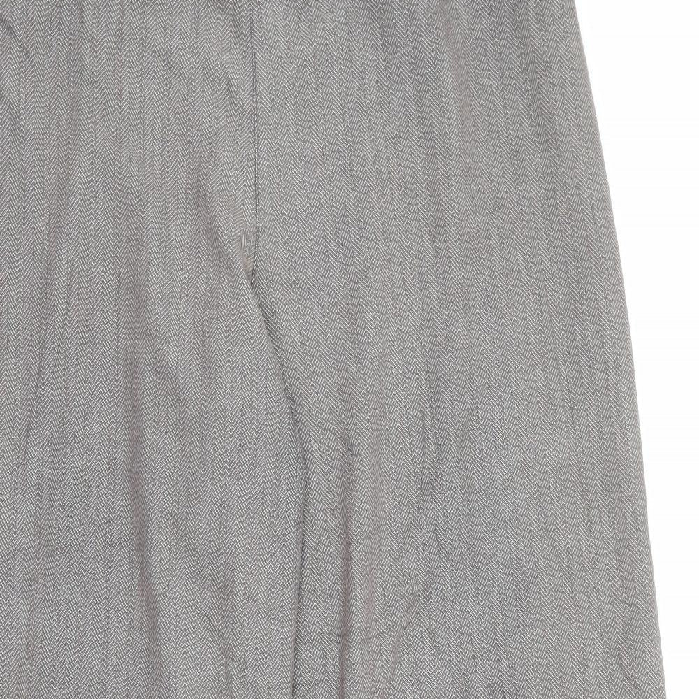 Evans Womens Brown  Polyester Trousers  Size 20 L27 in Regular