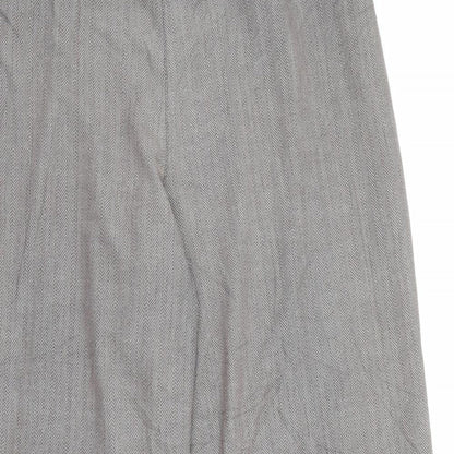 Evans Womens Brown  Polyester Trousers  Size 20 L27 in Regular