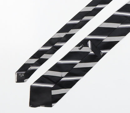 PreWorn  Mens Multicoloured Striped Silk Pointed Tie One Size